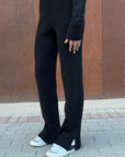Black Knit Pants