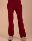 Burgundy Knit Pants
