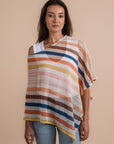 Stripes Crochet cape