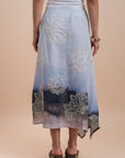 Grading blue/grey skirt embro