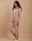 Pink Crushed satin Set (2 pcs)