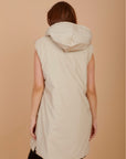 Long on the Go double face puffer Vest - Black