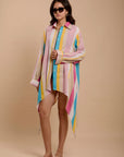 Stripes pink & white shirt