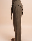 Scarf Pants - café