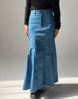 Long Denim skirt - Blue