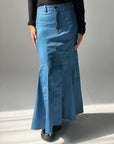 Long Denim skirt - Blue