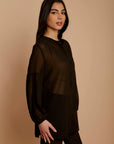Black Chiffon Top - nahlaelalfydesigns