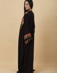 Black Handmade embelishments & Laces Kimono - nahlaelalfydesigns