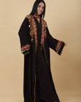 Black Handmade embelishments & Laces Kimono - nahlaelalfydesigns