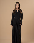 Black linen LS Linen dress - nahlaelalfydesigns