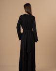 Black linen LS Linen dress - nahlaelalfydesigns