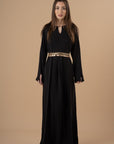Black linen LS Linen dress - nahlaelalfydesigns