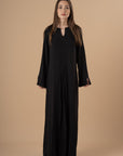 Black linen LS Linen dress - nahlaelalfydesigns