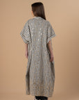 Embro Grey stripes Kaftan - nahlaelalfydesigns