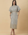 Embro Grey stripes Kaftan - nahlaelalfydesigns