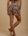 Floral chiffon shorts - nahlaelalfydesigns