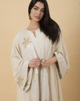 Gold & Silver Floral Kimono - nahlaelalfydesigns