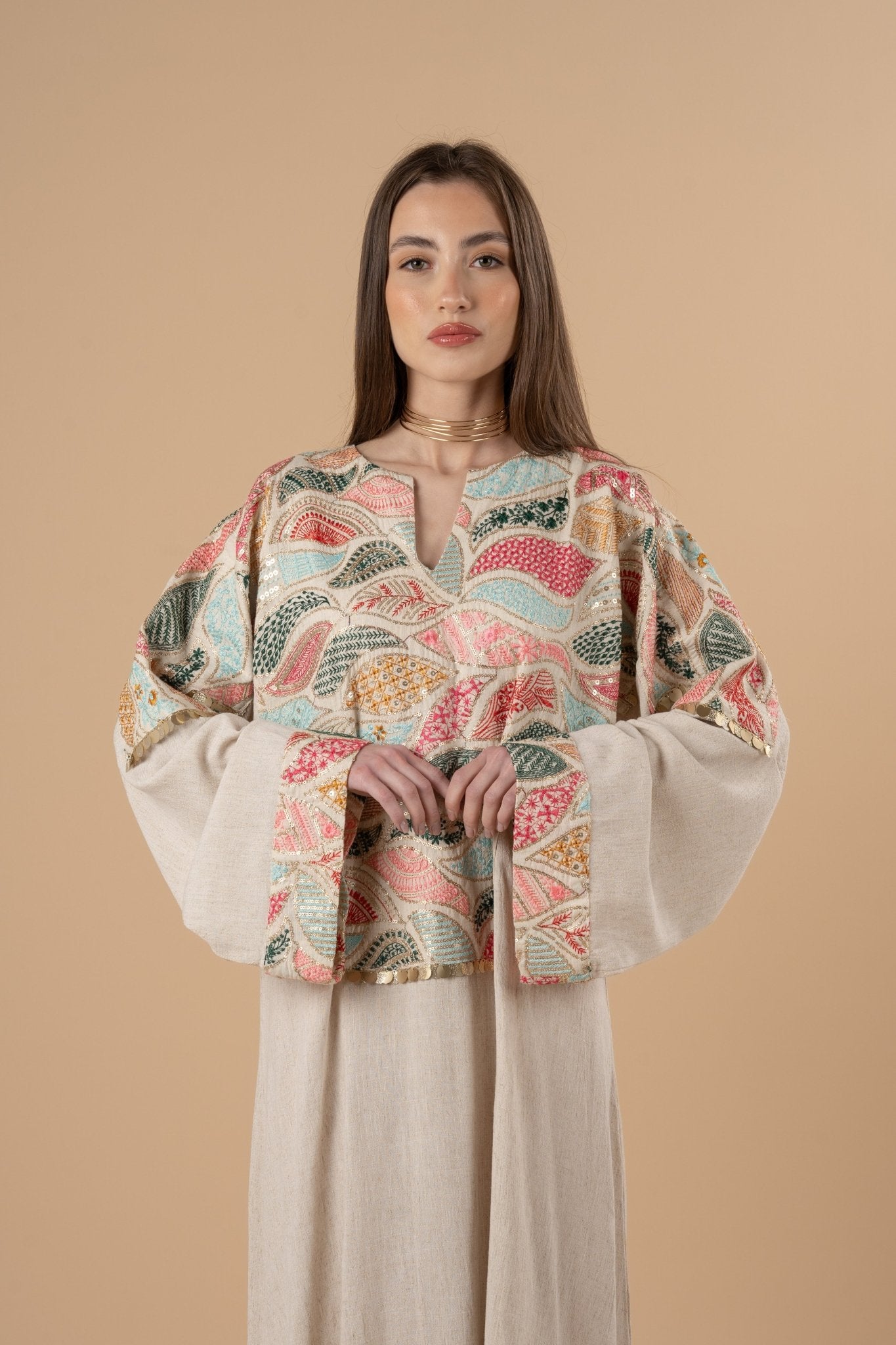 Golden Tribal Kaftan – nahlaelalfydesigns