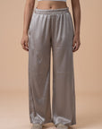 Greige satin pants - nahlaelalfydesigns