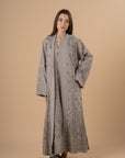 Grey, Silver Embro Kaftan - nahlaelalfydesigns