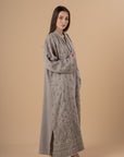 Grey, Silver Embro Kaftan - nahlaelalfydesigns