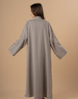Grey, Silver Embro Kaftan - nahlaelalfydesigns