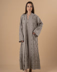 Grey, Silver Embro Kaftan - nahlaelalfydesigns