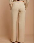 Light Beige Soft Linen Pants - nahlaelalfydesigns
