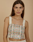 Multicolor Embro Top - nahlaelalfydesigns