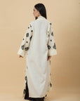 Off - White Embro applique kaftan - nahlaelalfydesigns