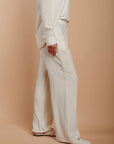 Off - White Soft Linen Pants (extra coating) - nahlaelalfydesigns