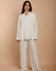 Off - White Soft Linen Pants (extra coating) - nahlaelalfydesigns