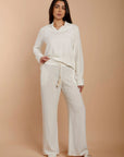 Off - White Soft Linen Pants (extra coating) - nahlaelalfydesigns