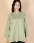 Oversized Drawstring T-shirt - Mint - nahlaelalfydesigns