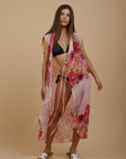 Red Rose wrap cover - up (choose pink or white ) - nahlaelalfydesigns