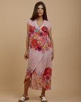 Red Rose wrap cover - up (choose pink or white ) - nahlaelalfydesigns