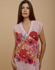 Red Rose wrap cover - up (choose pink or white ) - nahlaelalfydesigns
