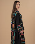 Vivid threads embro Kaftan - Black - nahlaelalfydesigns