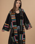 Vivid threads embro Kaftan - Black - nahlaelalfydesigns