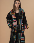 Vivid threads embro Kaftan - Black - nahlaelalfydesigns
