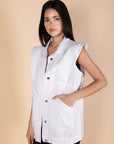 White Denim Vest - nahlaelalfydesigns