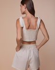 Asymmetrical Braided Embroidered top - nahlaelalfydesigns