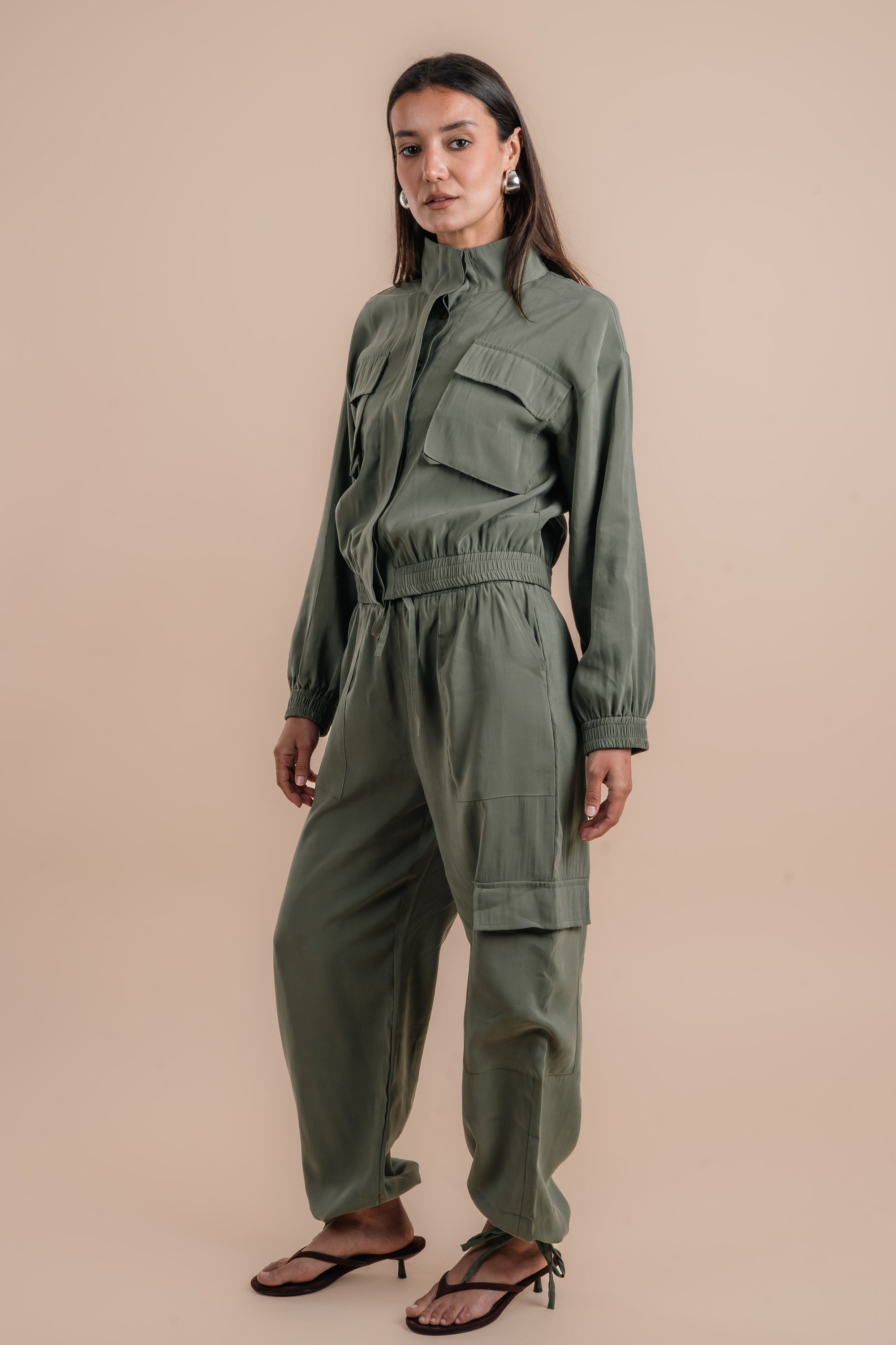Peach skin olive set