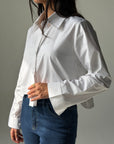 Cropped White Shirt