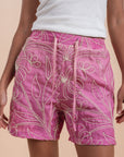 Grading pink embro shorts