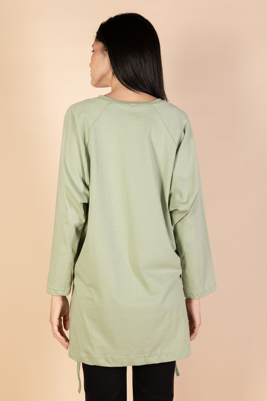 Oversized Drawstring T-shirt - Mint