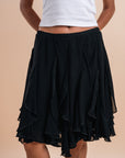Black Midi skirt