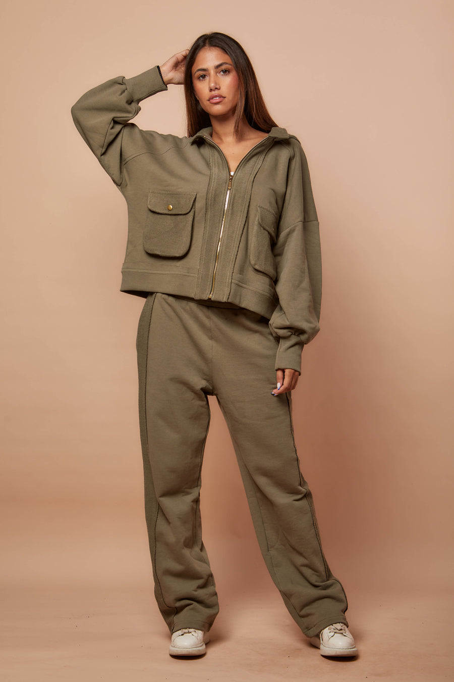 Olive Loose fit sweatpants