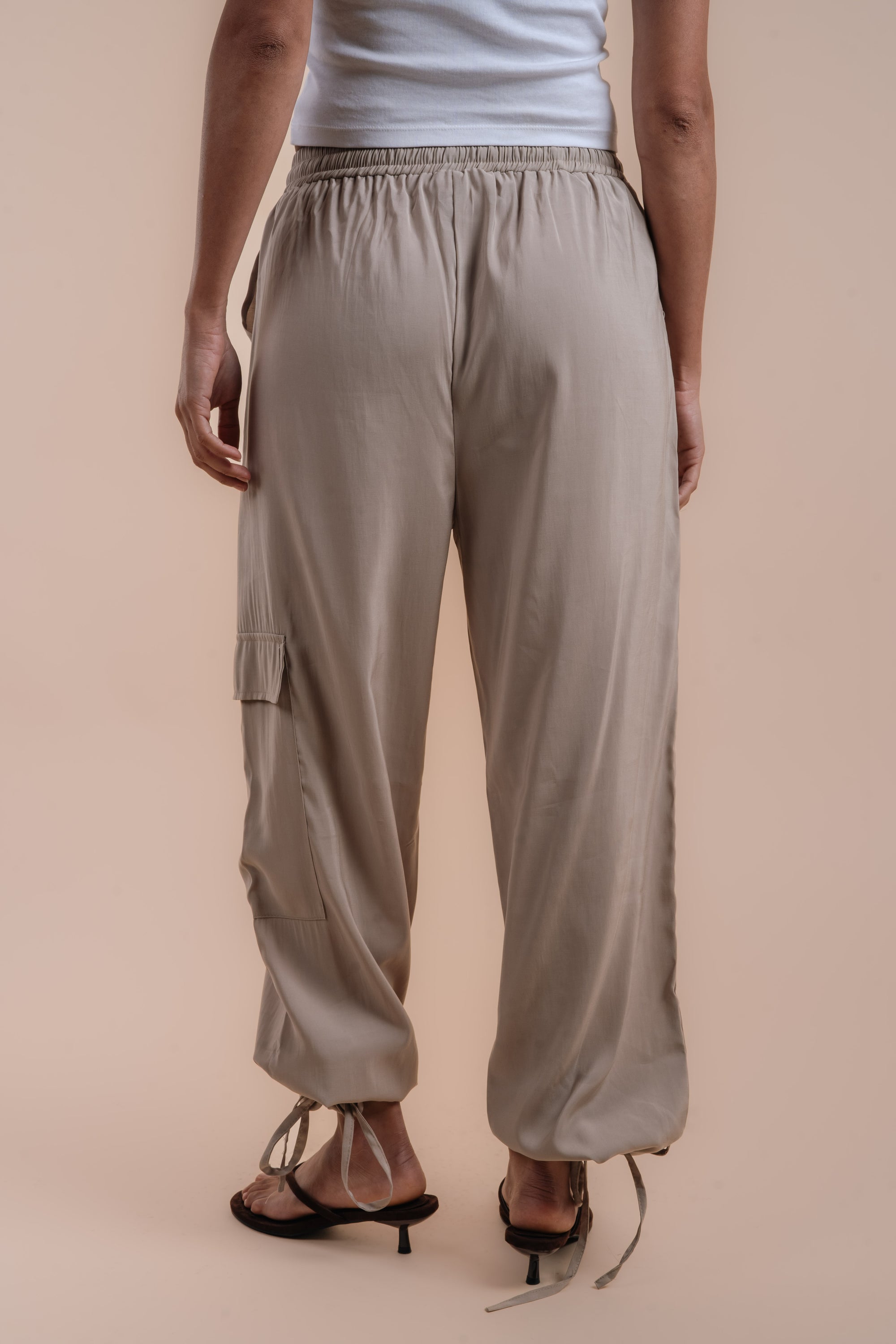 Peach skin beige set