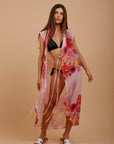 Red Rose wrap cover-up (choose pink or white )